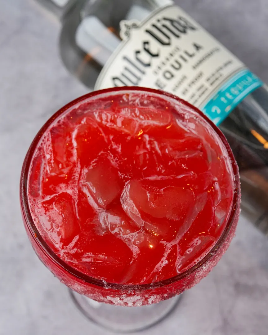 Frozen red margarita